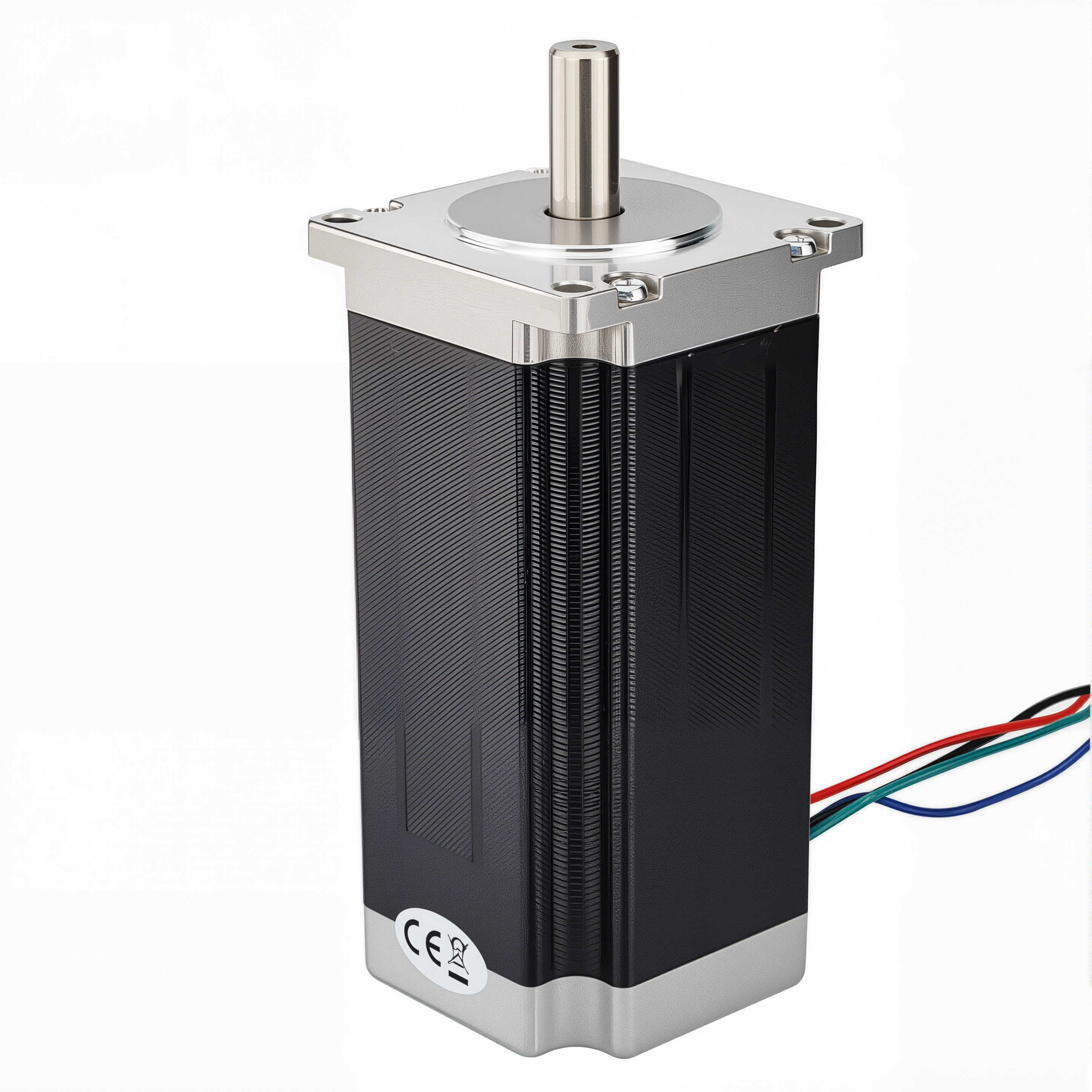 23 Single Shaft Bipolar Stepper Motor,1.8°Step,280N·cm Torque,4.2A Current,113mm Body,4-Wire
