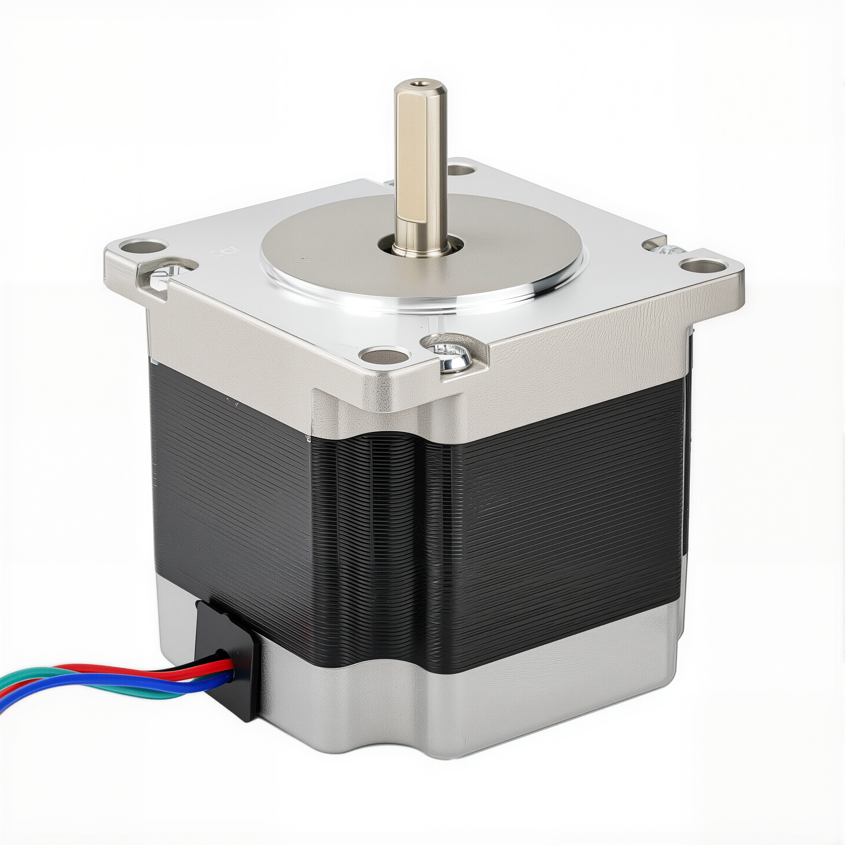 23 Single Shaft Bipolar Stepper Motor,0.9°Step,126N·cm Torque,2.8A Current,56mm Body,4-Wire