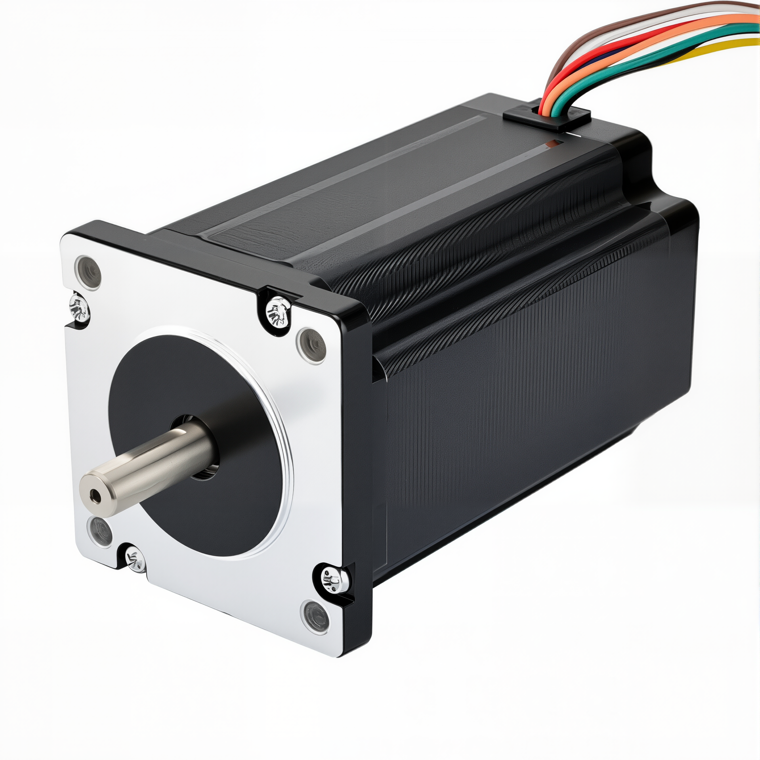 24 Dual Shaft Bipolar/Unipolar Stepper Motor,1.8°Step,400N·cm Torque,4.24A Current,100mm Body,8-Wire 24 Dual Shaft Bipolar/Unipolar Stepper Motor,1.8°Step,400N·cm Torque,4.24A Current,100mm Body,8-Wire
