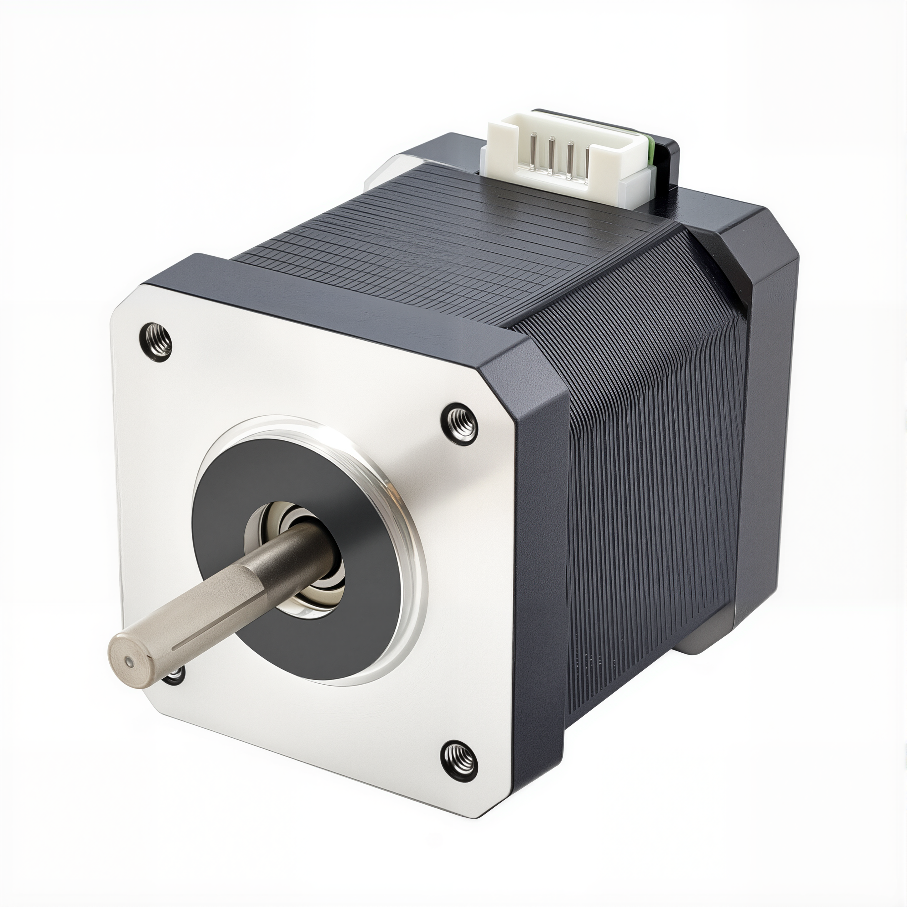 17 Single Shaft Bipolar Stepper Motor,1.8°Step,55N·cm Torque,2A Current,48mm Body,4-Wire 17 Single Shaft Bipolar Stepper Motor,1.8°Step,55N·cm Torque,2A Current,48mm Body,4-Wire