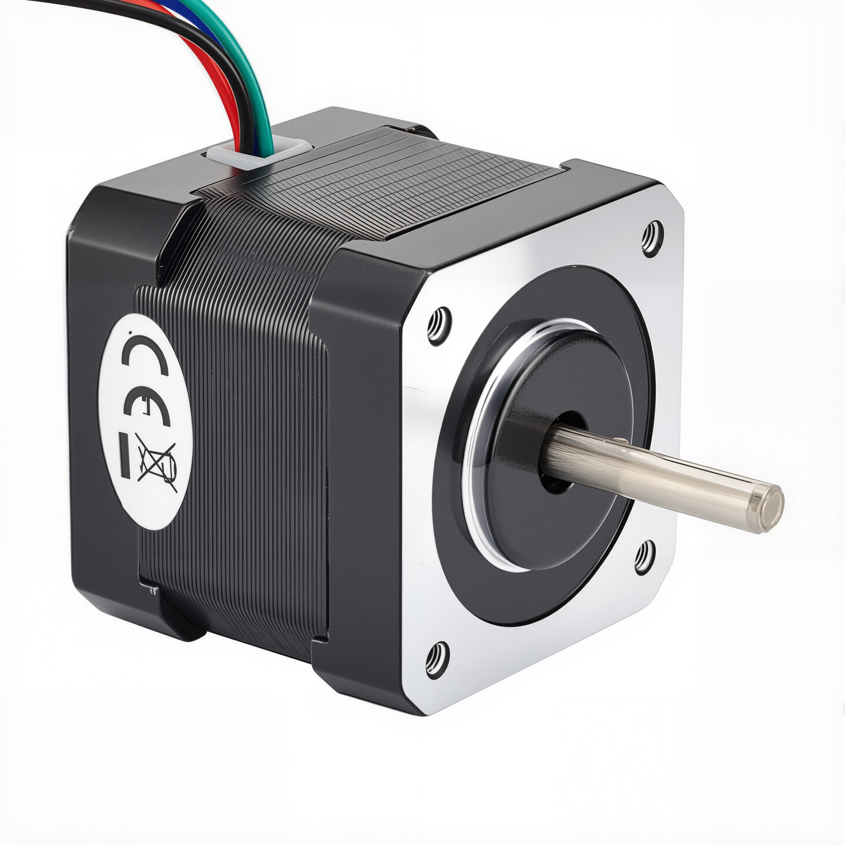 17 Single Shaft Bipolar Stepper Motor,1.8°Step,36N·cm Torque,0.85A Current,39mm Body,4-Wire