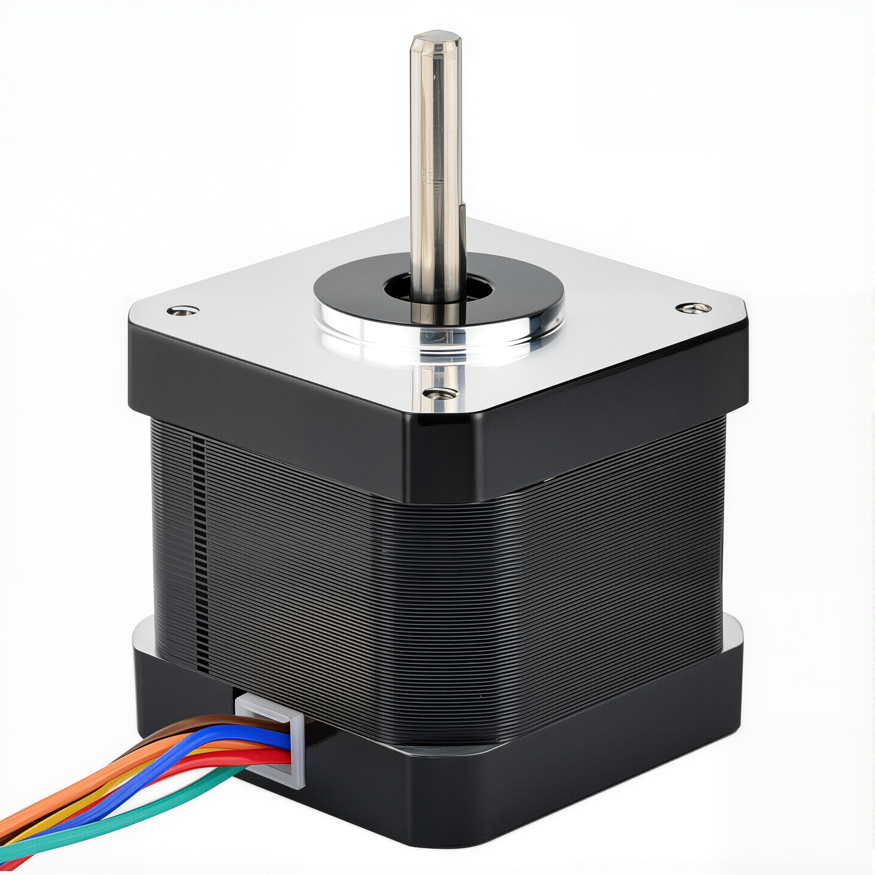 17 Single Shaft Unipolar Stepper Motor,0.9°Step,26N·cm Torque,0.8A Current,40mm Body,6_Wire