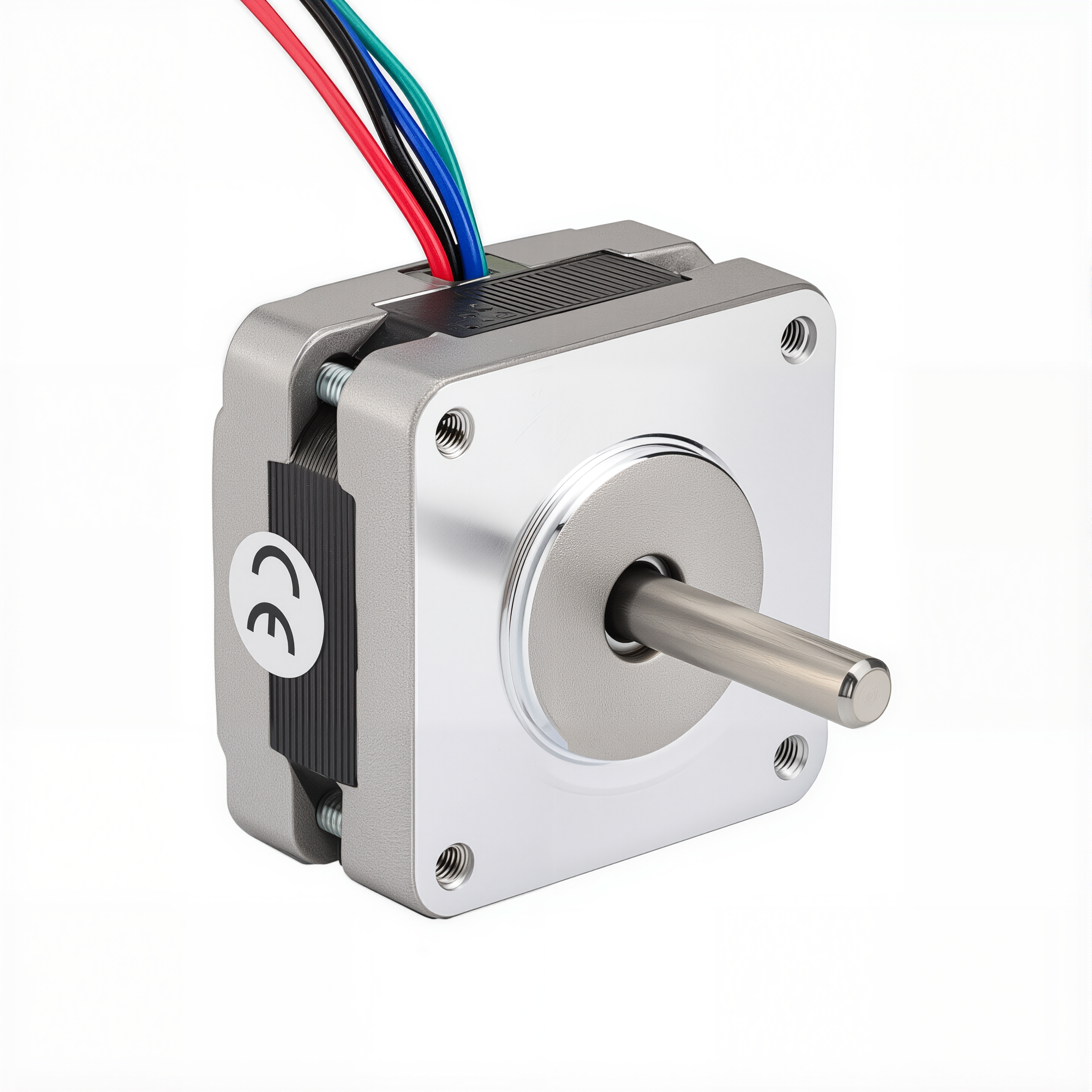 16 Single Shaft Bipolar Stepper Motor,0.9°Step,11N·cm Torque,1.2A Current,22mm Body,4-Wire